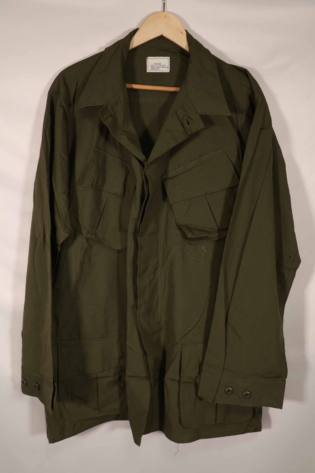 60s 米軍実物 ERDL ジャングルファティーグ 迷彩 S-S ヴィンテージ