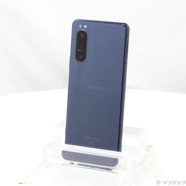 中古品〕 Xperia 5 II 128GB ブルー SO-52A docomoロック解除SIMフリー