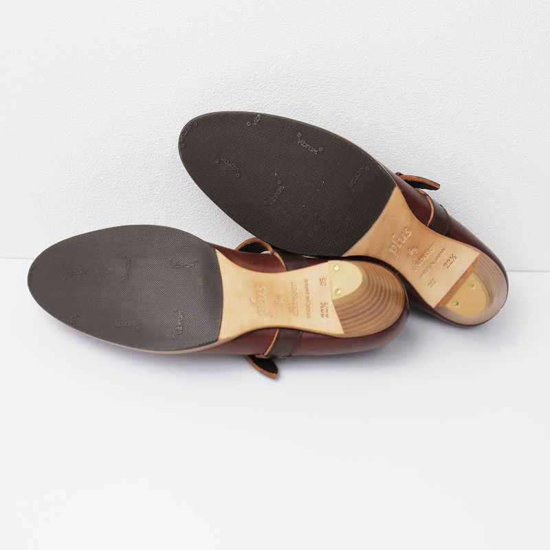 プリュスバイショセ plus by chausser 美品 PC-570 レザーワン