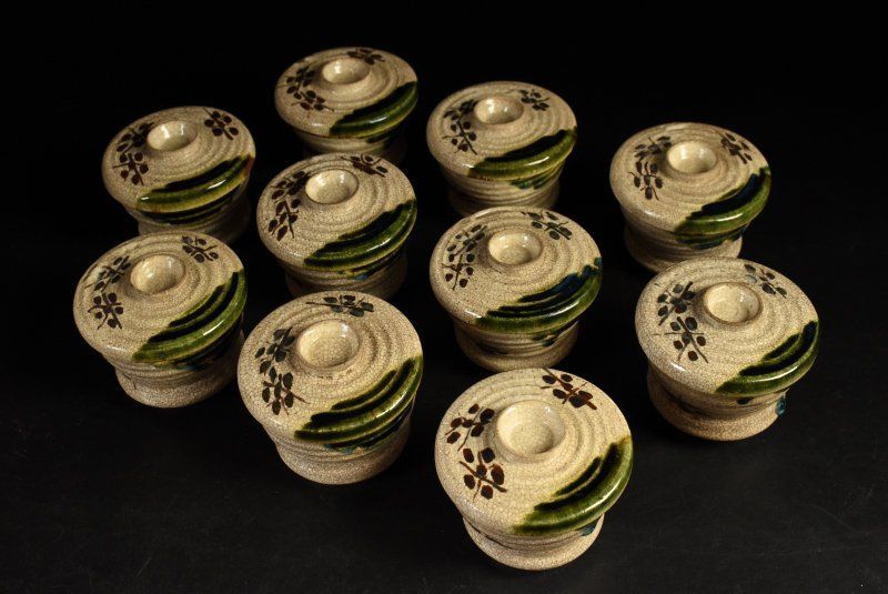 蔵A3644】織部 向付 小鉢 蓋物 十客 - メルカリ