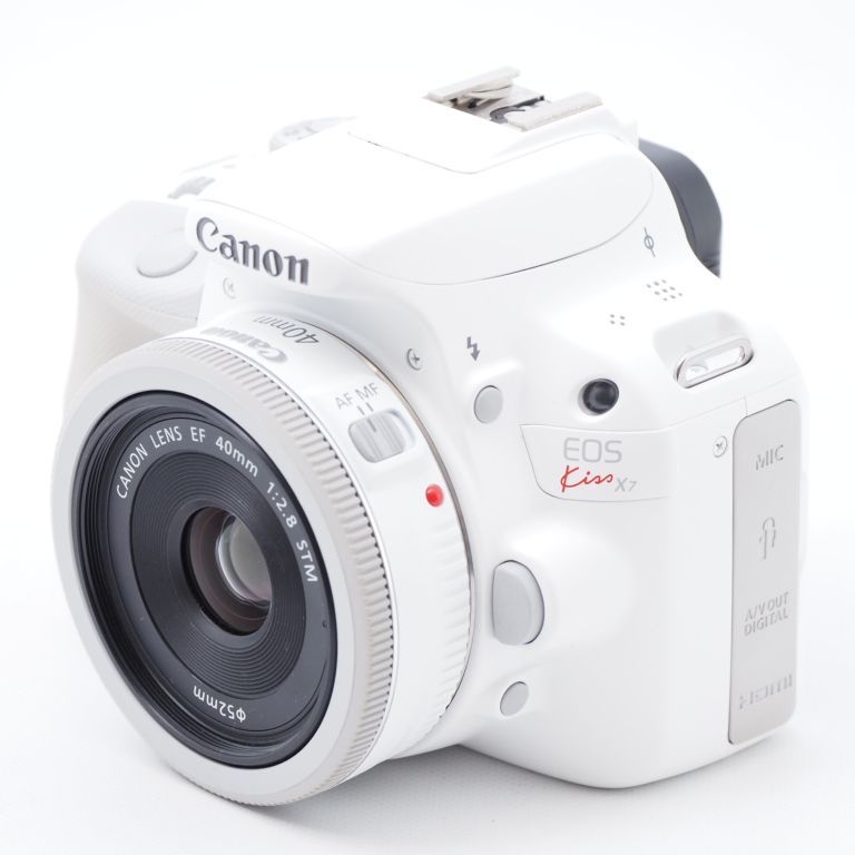 Canon EOS Kiss X7 ホワイト ダブルレンズキット - メルカリ