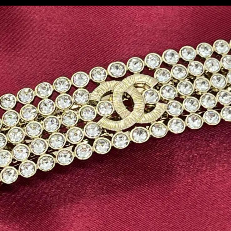 ラインストーン ゴールド