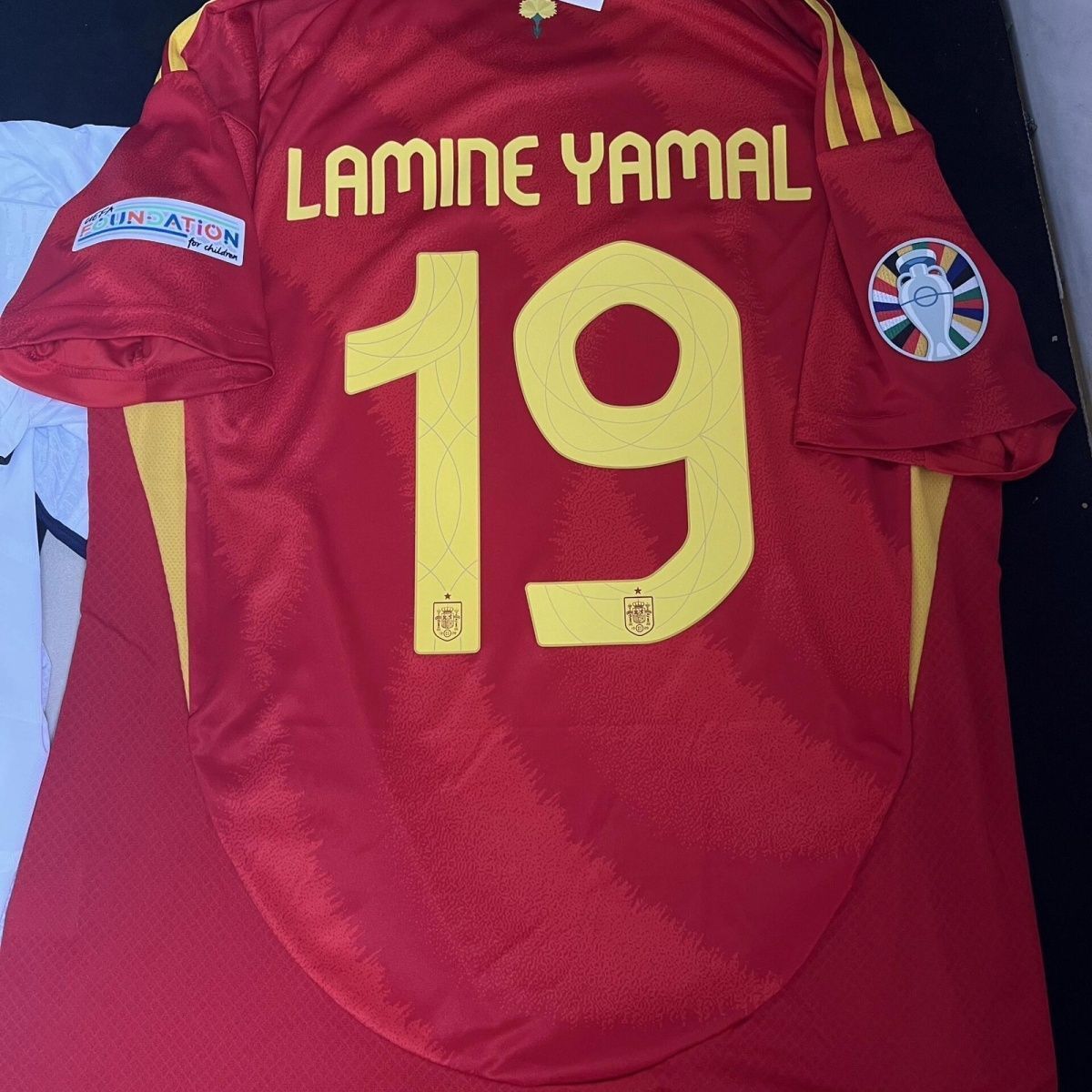 スペイン 代表 EURO2024 ラミン・ヤマル ホーム ユニフォーム 19番 adidas スペイン代表 2024 ユニフォーム ホーム 半袖 レプリカ #19