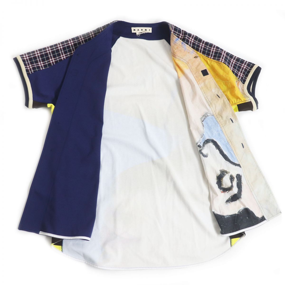 極美品□19SS MARNI/マルニ CUMU0034LQ パッチワーク オーバーサイズ 