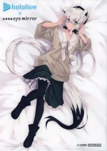 Vtuber ホロライブ 執事眼鏡eyemirror 大神ミオ モデル メガネ 中古】クリアファイル 白上フブキ＆大神ミオ A5クリアファイル