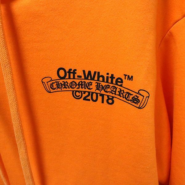 銀座店 クロムハーツ OFF-WHITE コラボ パーカー 長袖 89586 - メルカリ