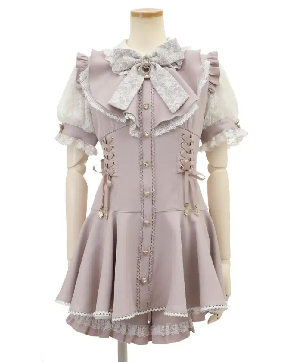 LIZ LISA リズリサ フリルリボン ショートスリーブセットアップ ピンク 地雷原大量生産地雷