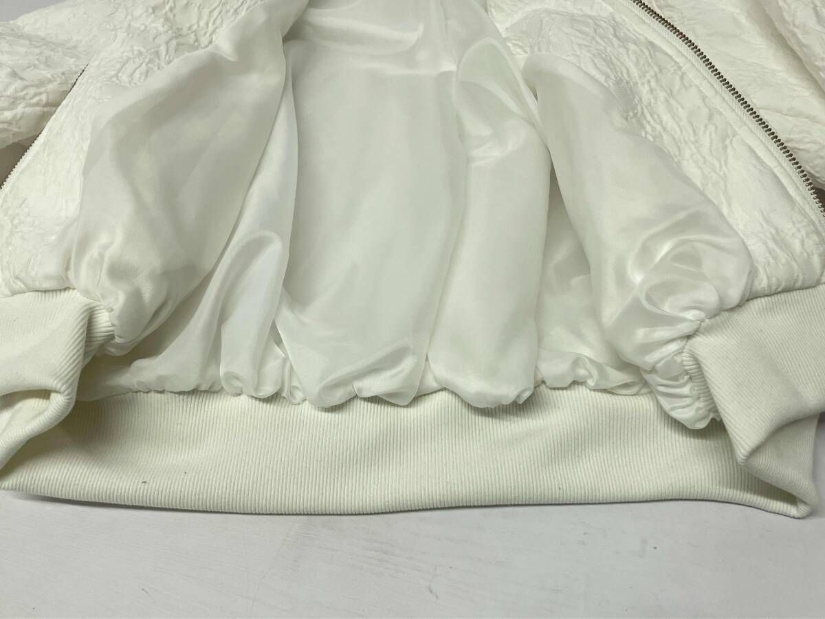 cygne シーニュ ブルゾン ジャガードブルゾン サイズ1 ホワイト CY2411