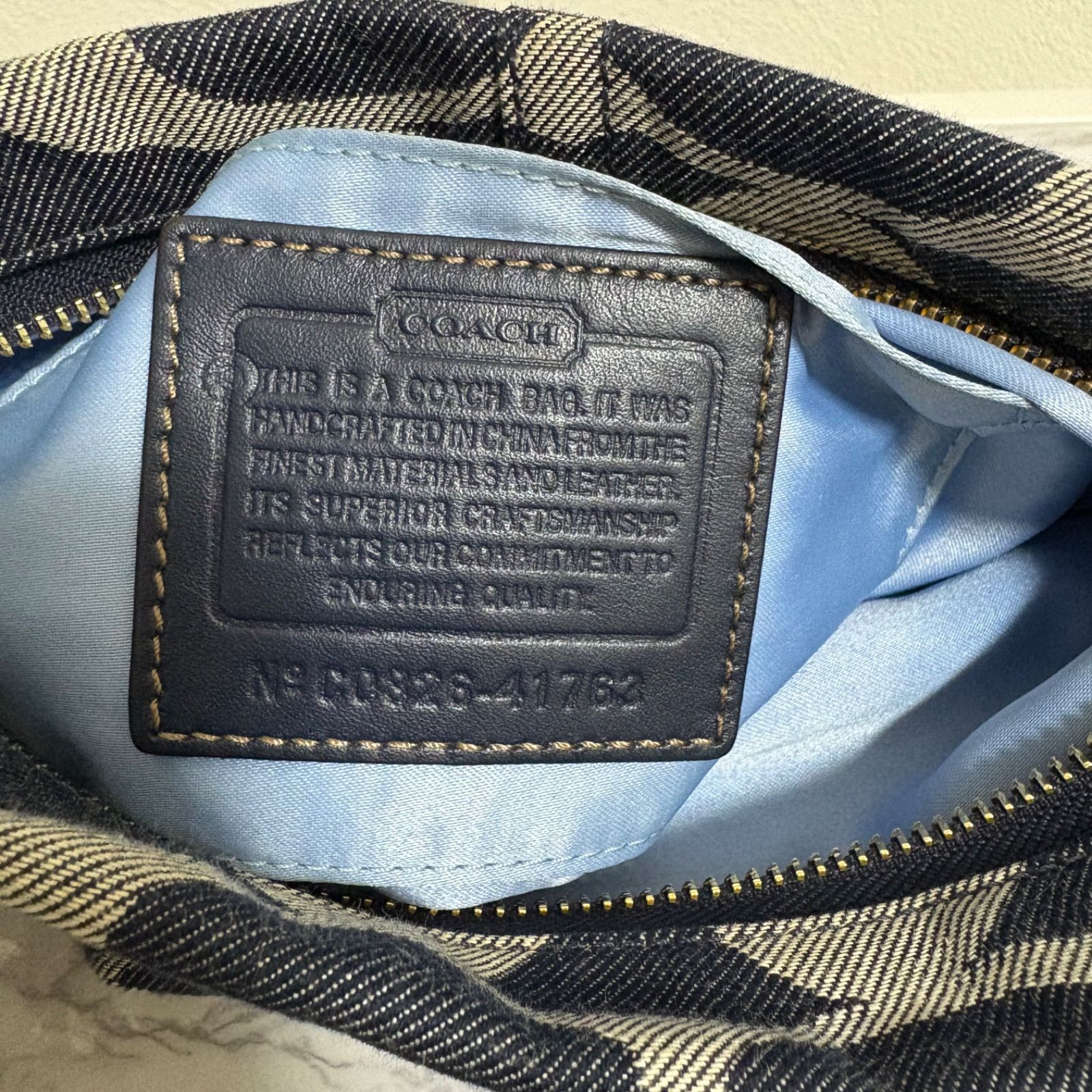 極美品 Coach Soho signature denim Shoulder bag コーチ シグネチャー