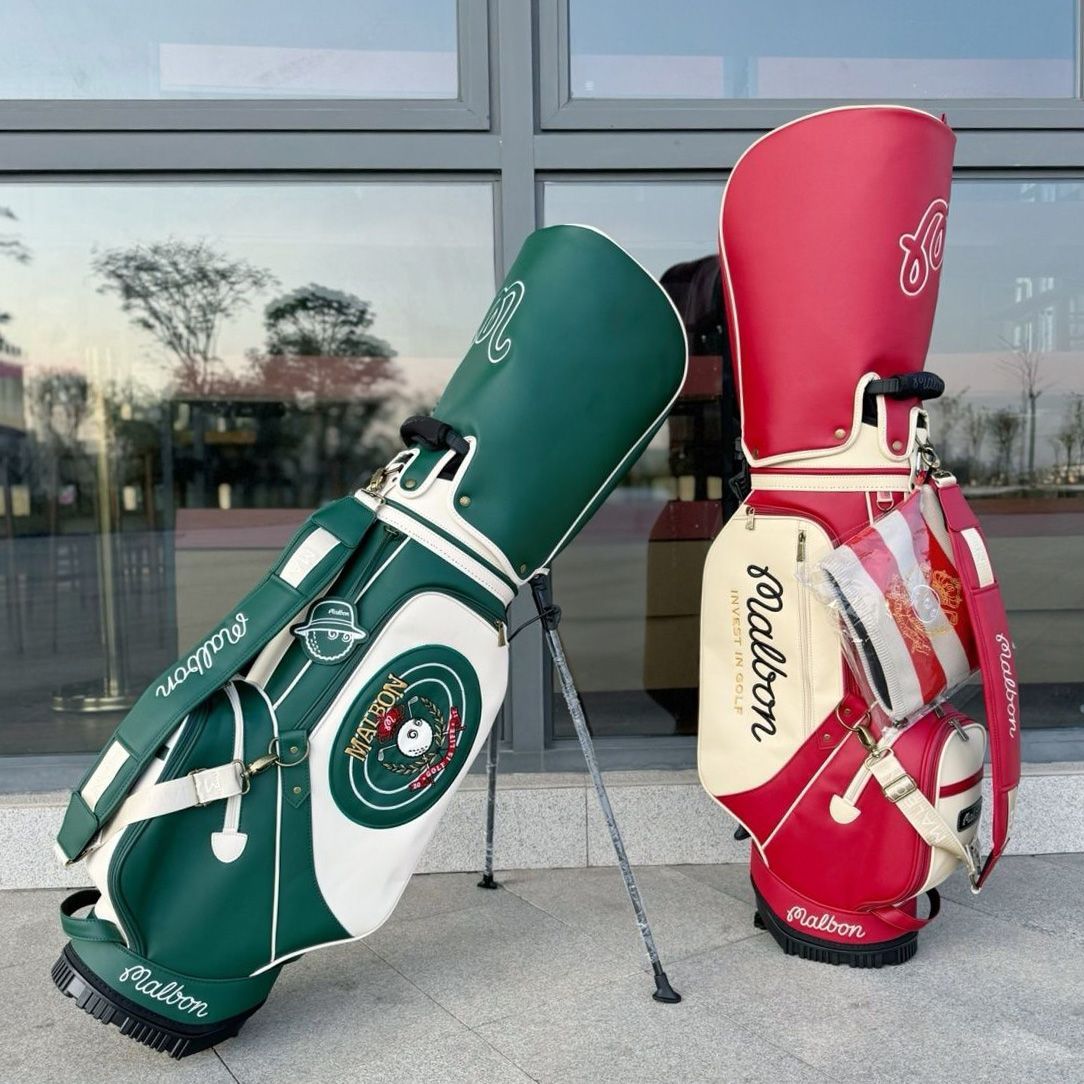 MALBON GOLF ゴルフバッグ スタンドバッグ ニットカバー付