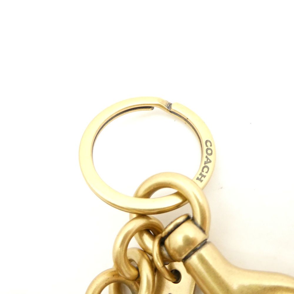 美品 COACH コーチ チェリー バッグチャーム レッドアップル