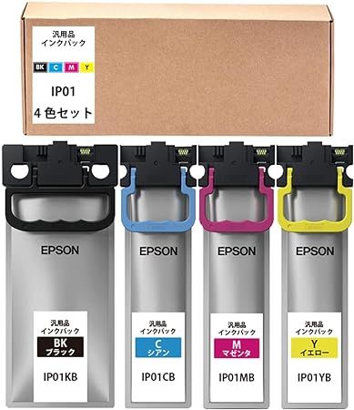 ブラック 【汎用品】 EPSON IP01 (IP01KB / IP01CB / IP01MB / IP01YB