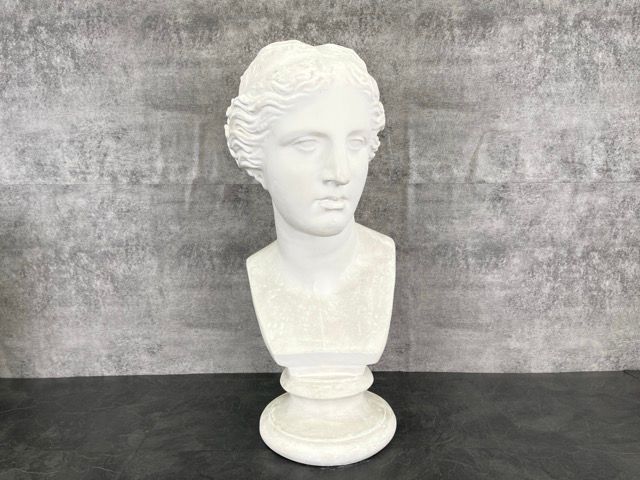 ミロのヴィーナス 岡石膏 胸像 デッサン用 石膏像 女性像 オブジェ ミロのヴィーナス 石膏像 【中古】YOKOHAMA OKA 岡石膏 胸像 約 25×27