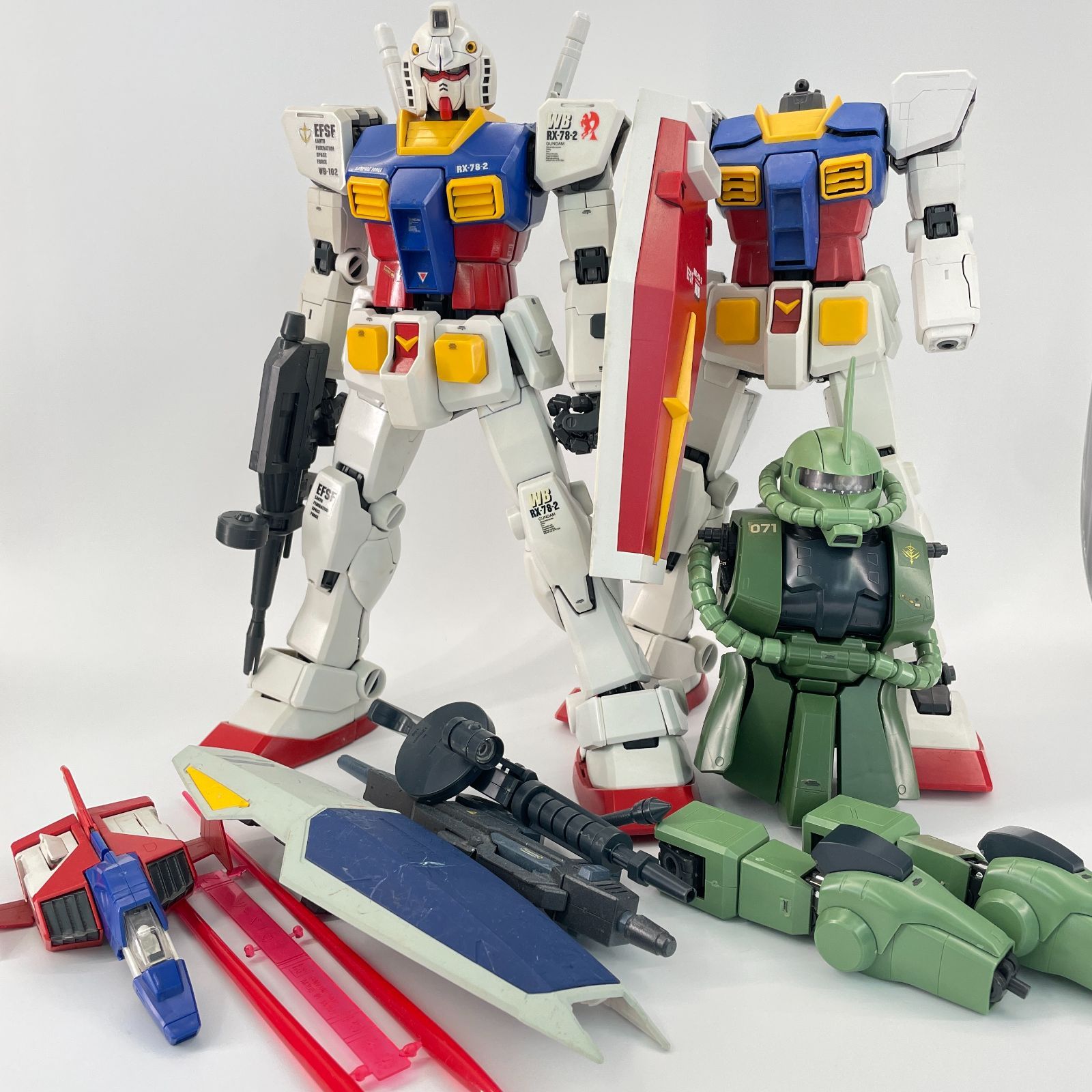 ガンプラ【ジャンク、未検品】 PG 1/60 RX-78-2 ガンダム/量産型