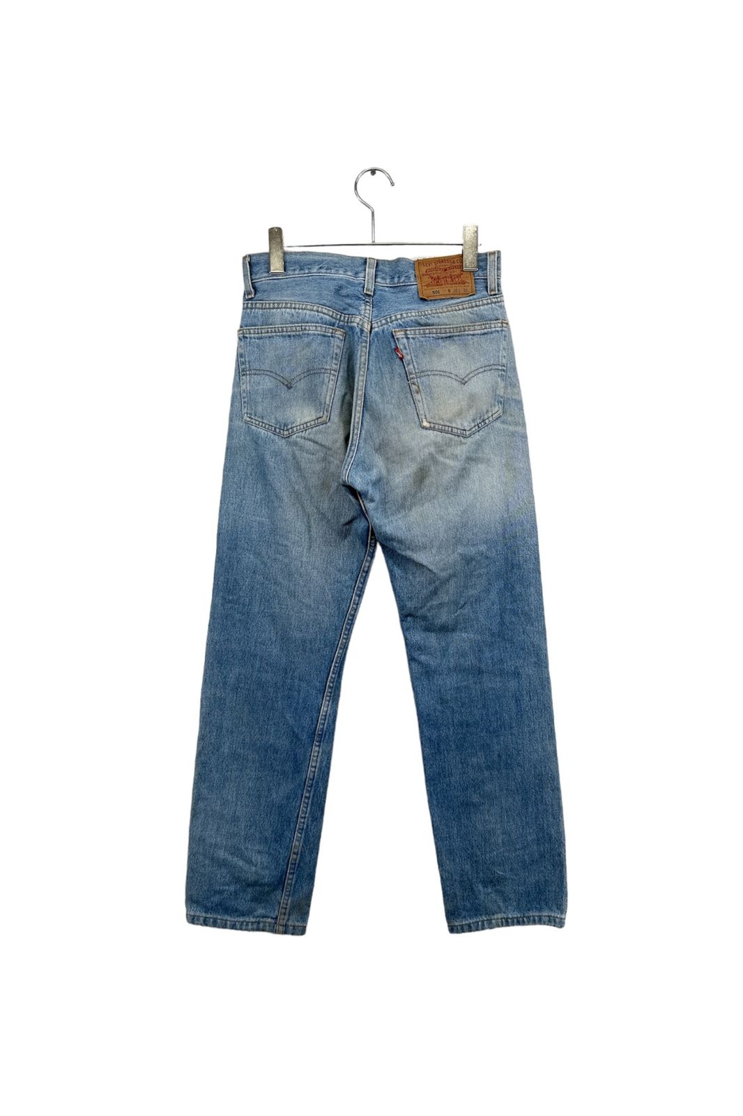 90's USA製 Levi's 501 リーバイス デニムパンツ 無地 ブルー系 フライ
