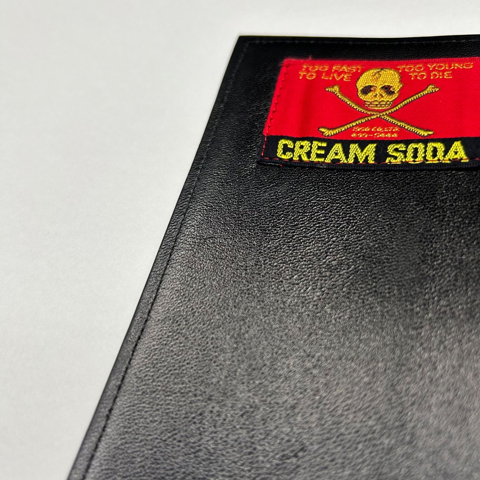 クリームソーダ スカル刺繍 長財布 黒 CREAM SODA 当時物 - メルカリ