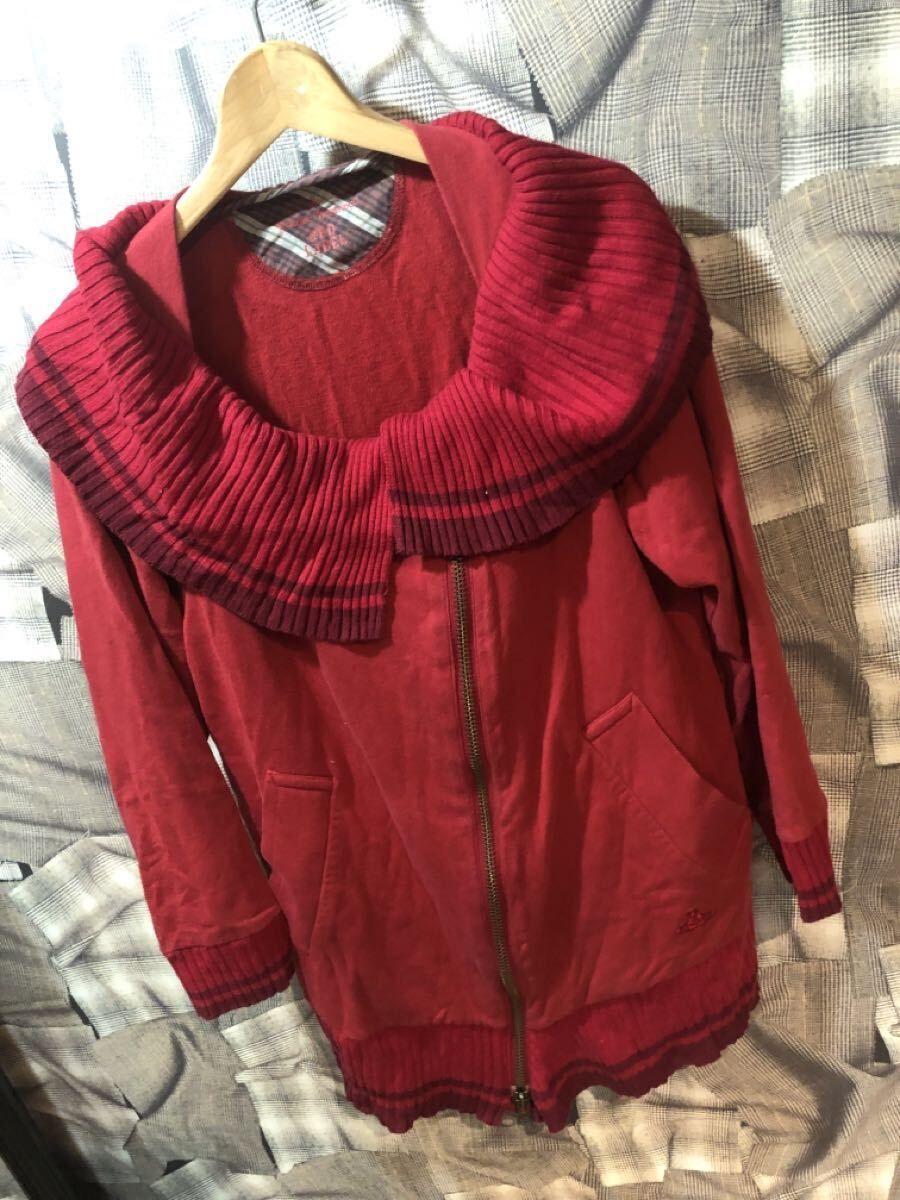ヴィンテージ Vivienne Westwood RED LABEL ヴィヴィアン レッドレーベル ジップアップカーディガン 2 4181M 357-01-35017 FK