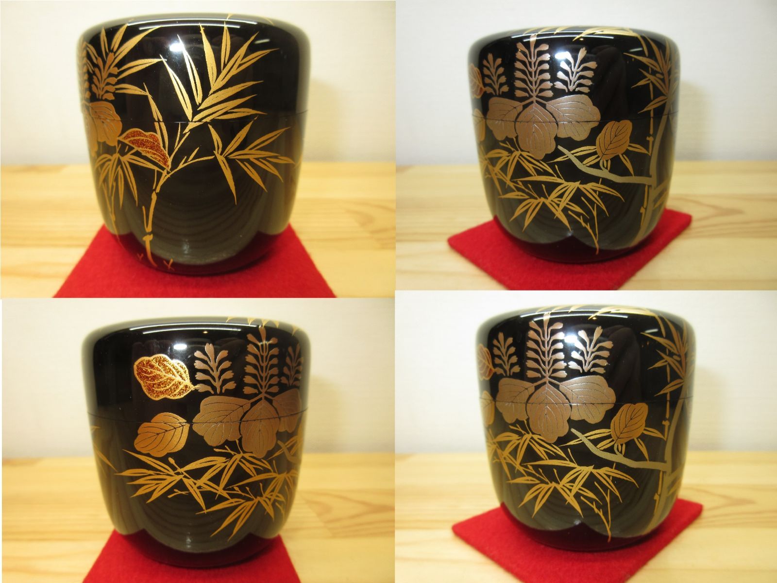 逢絢亭 茶道具 大棗 京塗 桐竹蒔絵 真塗 木製 北村葵春 共箱入り WWW_IBETON_RU