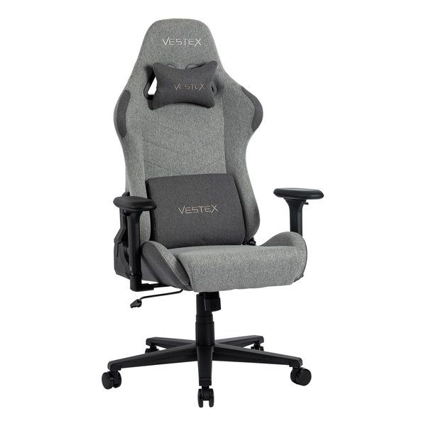 【新品】VESTEX（ベステックス） S1 カラーファブリック ゲーミングチェア グレー VES-S1GY (2644283)