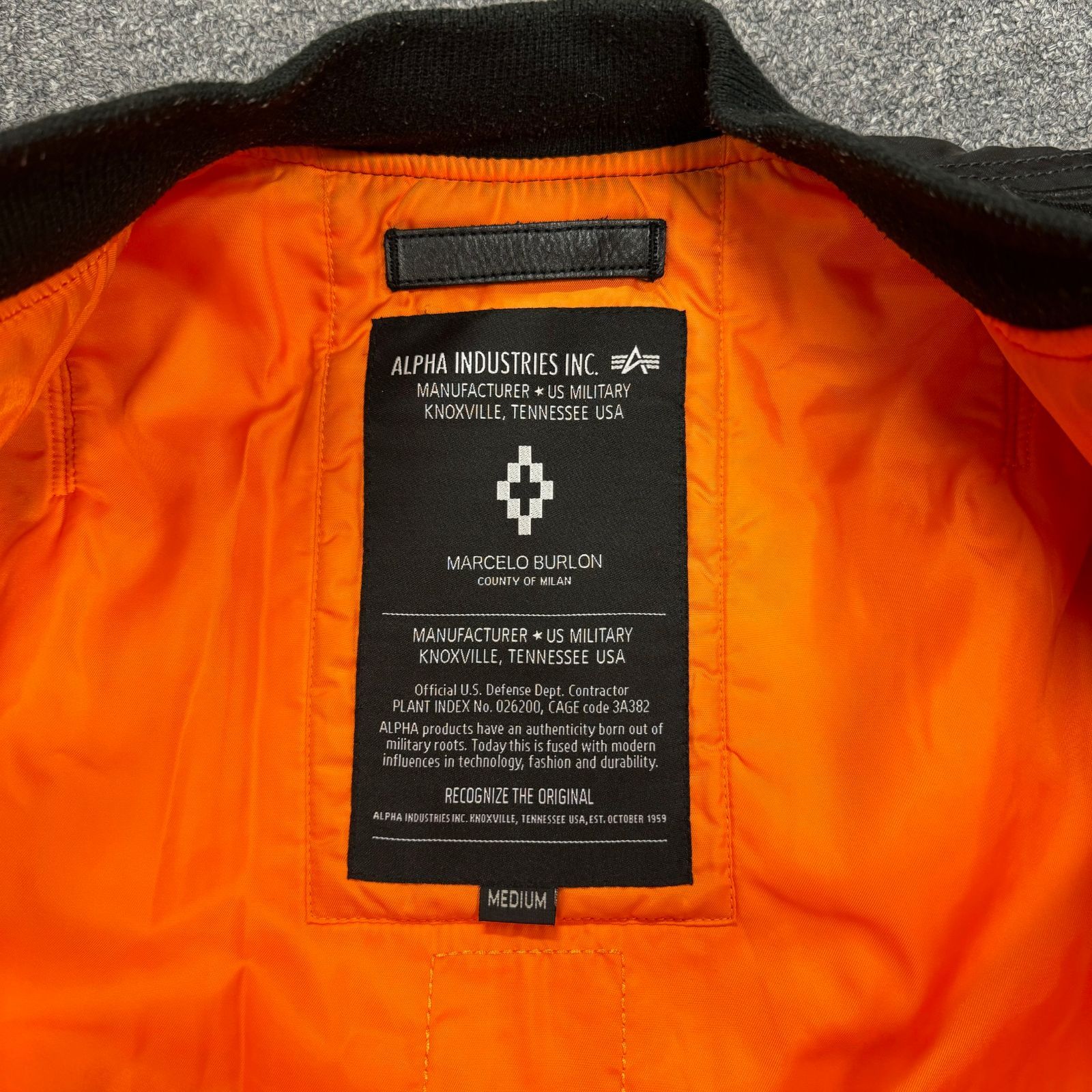 MARCELO BURLON ALPHA ワッペン ボンバージャケット MARCELO BURLON ALPHA ワッペン ボンバージャケット
