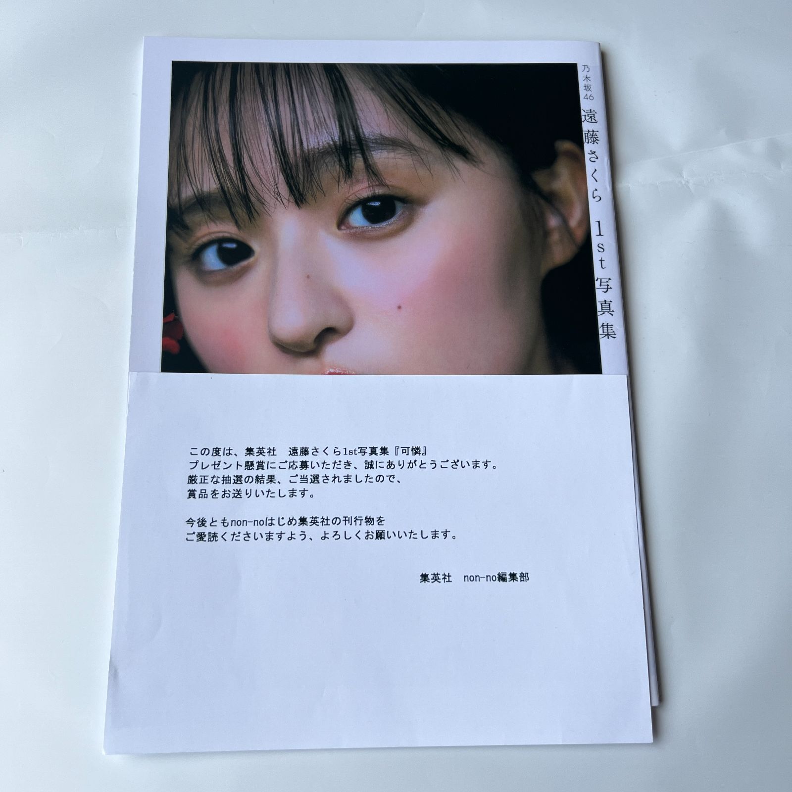 乃木坂46 遠藤さくら 1st写真集 『可憐』 アザーカット ミニブック 