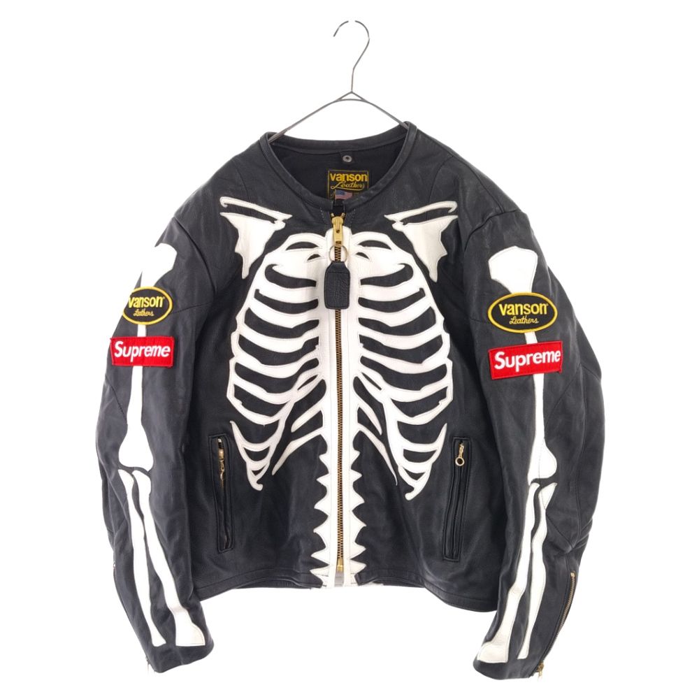 SUPREME (シュプリーム) 17AW ×VANSON Leather Bones Jacket バンソン ...