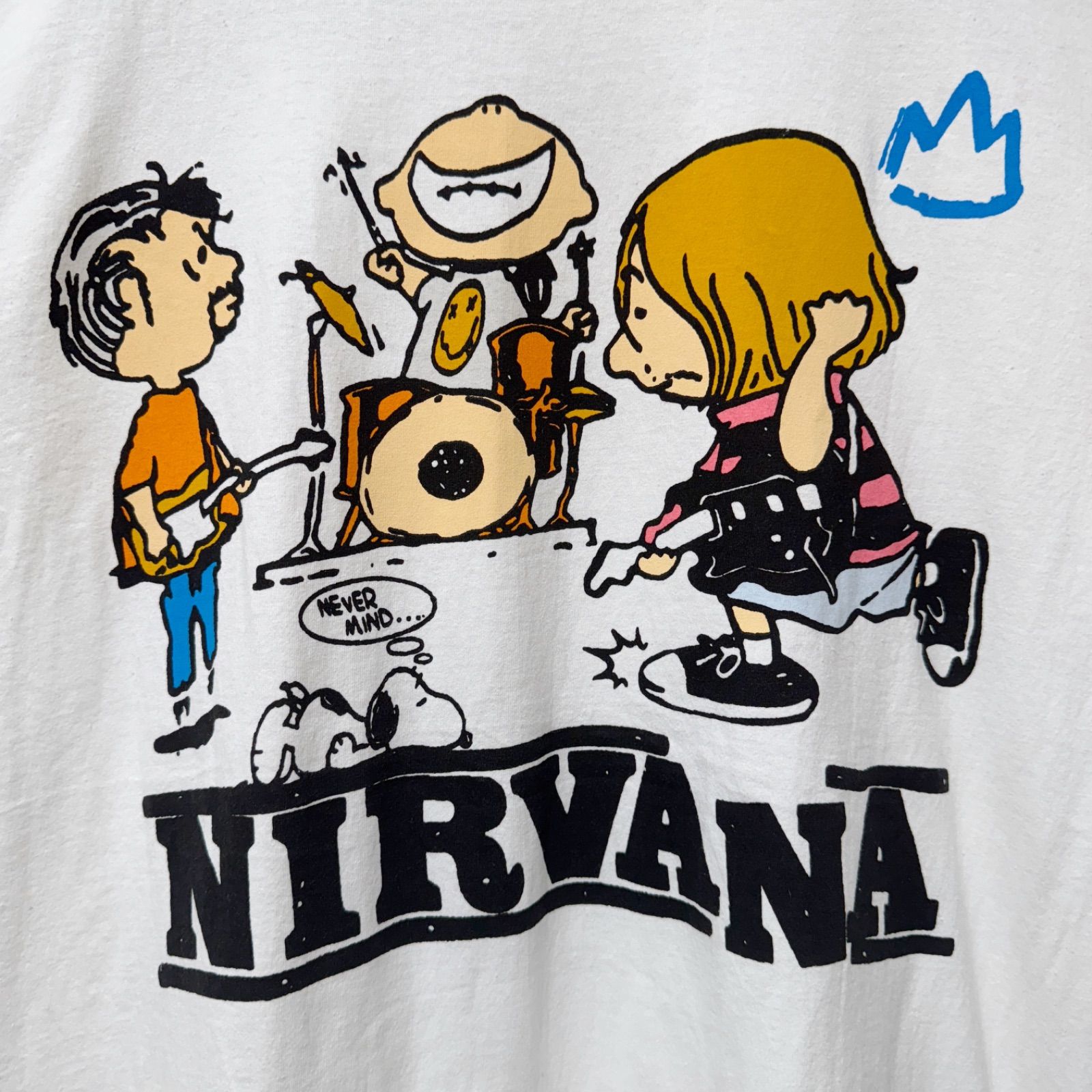 ニルヴァーナ スヌーピー Tシャツ XLサイズ ホワイト 00s 90s