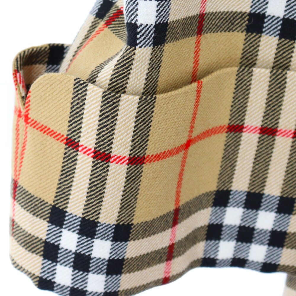 BURBERRY (バーバリー) ヴィンテージチェック ウール ガウン
