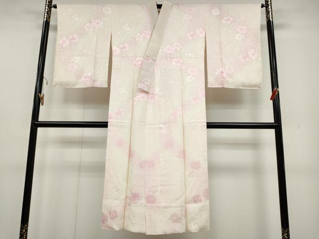 平和屋着物●長襦袢 袷 舞花地紋 暈し染め やまと誂製 正絹 CAAY4832ut
