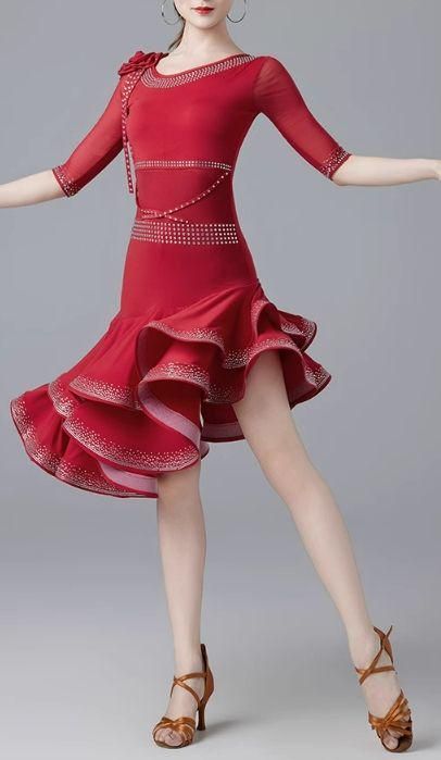 セール 社交ダンスドレス ラテンドレス 競技 デモ用 オーダーメイド 社交ダンスドレス・ラテンドレス・オーダーメイド対応（競技