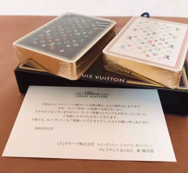 未使用品□LOUIS VUITTON×村上隆 ルイヴィトン モノグラム トランプセット ホビー用品 マルチカラー フランス製 箱付 VIP限定ノベルティ