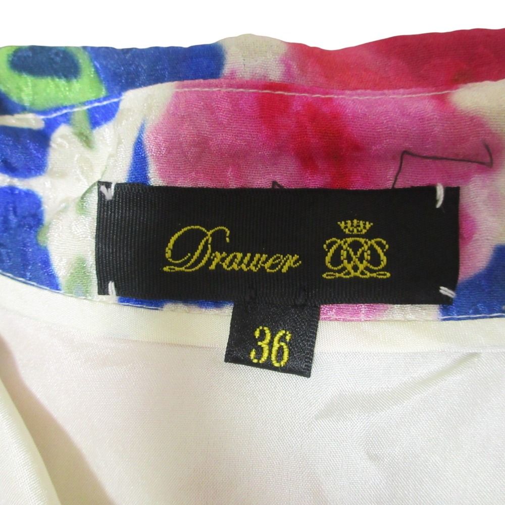 フラワープリント シルク