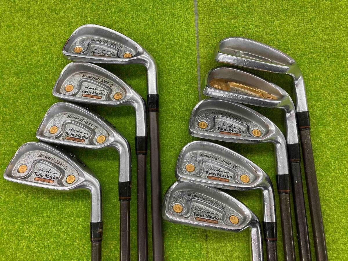 HONMA 本間ゴルフ Twin Marks Memorial-2000-α ヒロホンマ 星1 金 ゴールド ツインマークス メモリアル アイアン9本セット