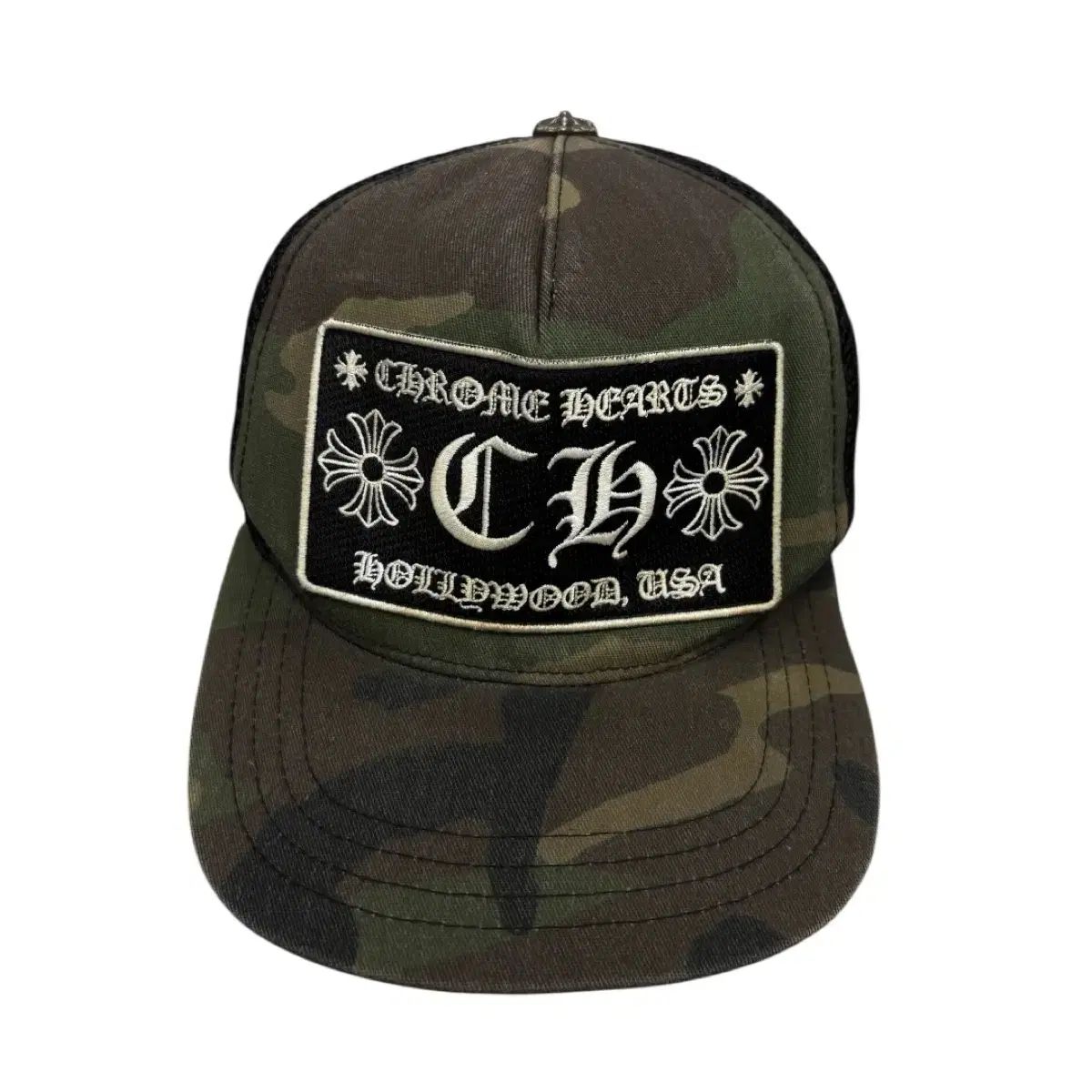 韓国版 CH ミリタリー カモ メッシュ スナップバック