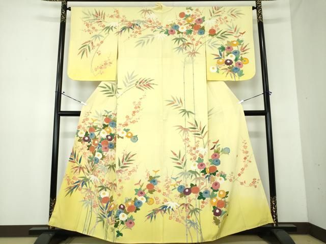 平和屋着物○本加賀友禅作家 村上堅正 訪問着 吉祥花文 暈し染め 正絹