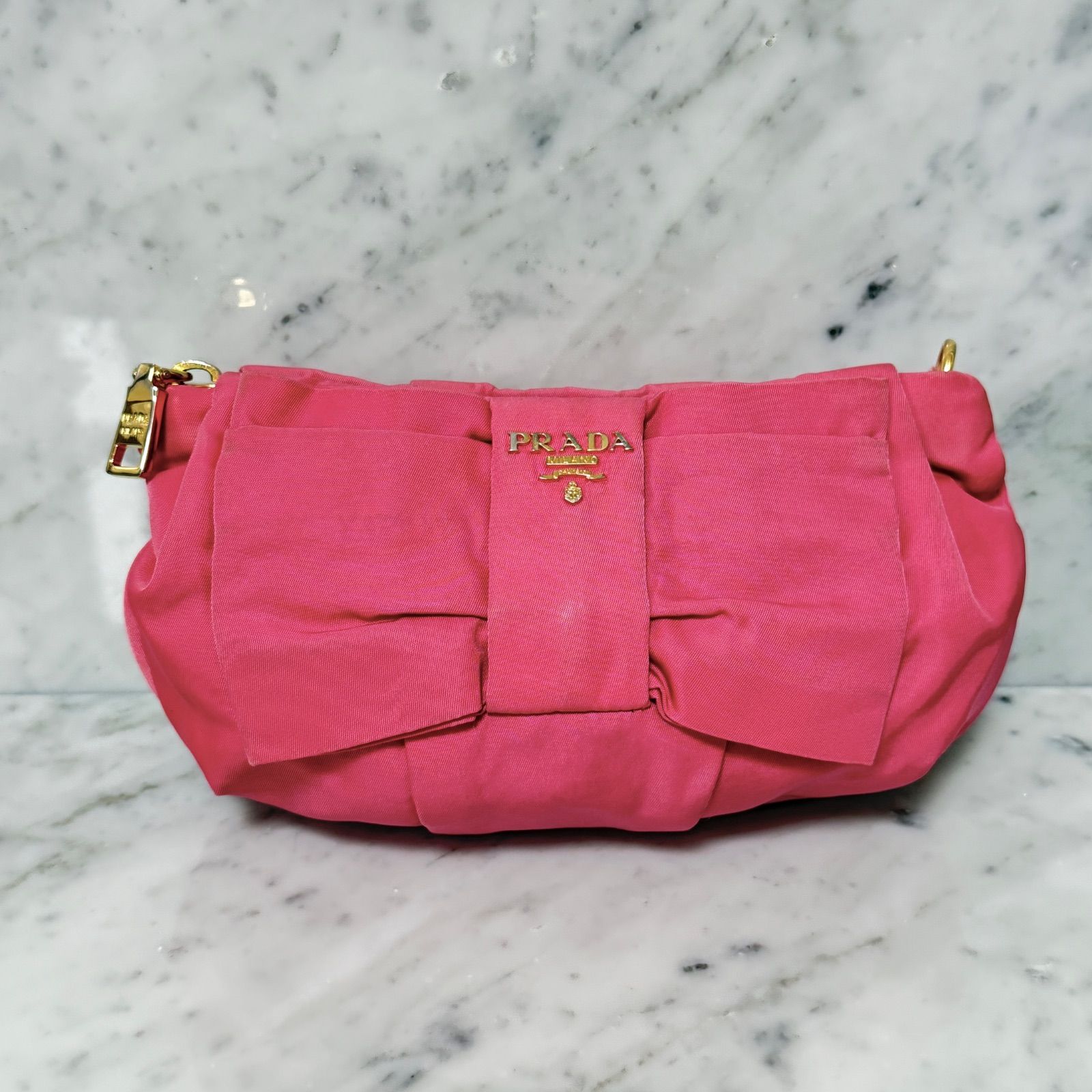 ♡PRADA♡ ナイロン ポーチ ピンク♡ PRADA ピンク ナイロンポーチ 安い 通販