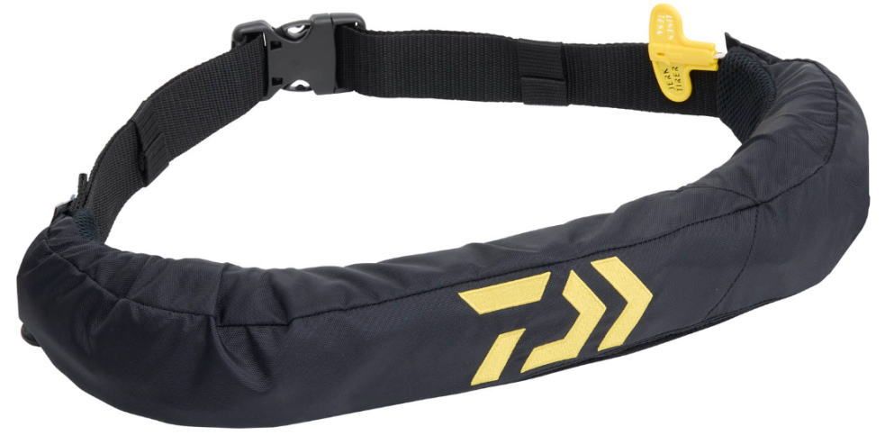 ダイワ インフレータブルアラートライフジャケット ウエストタイプ自動･手動膨脹式 DF-2724JM ブラック フリーサイズ | 救命具 daiwa 釣具