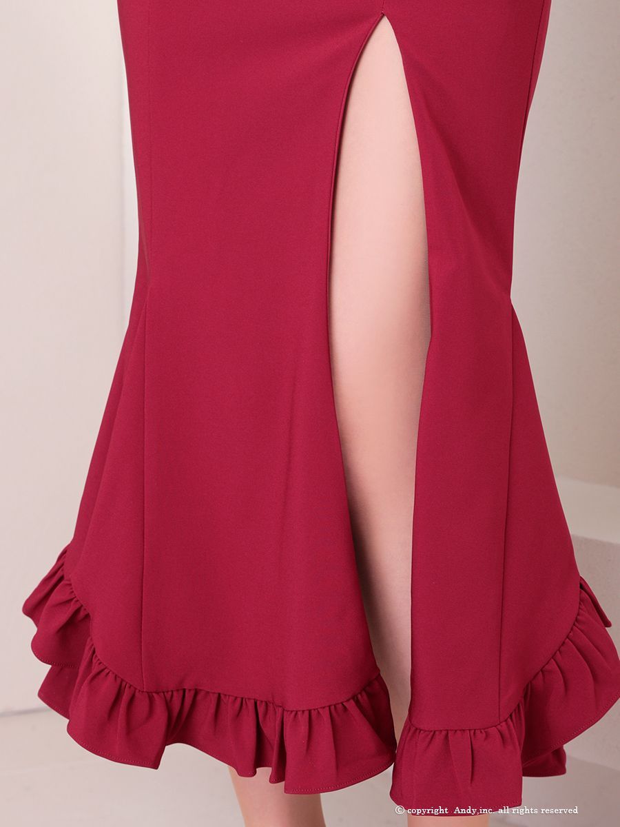 裾フリル スリット