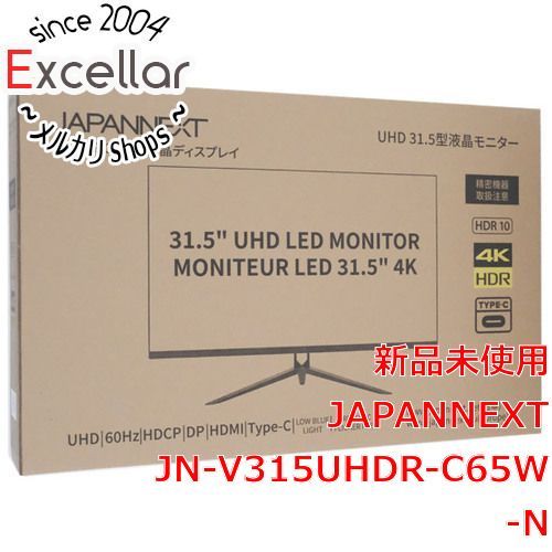 [bn:15] JAPANNEXT　31.5インチ 液晶モニター　JN-V315UHDR-C65W-N