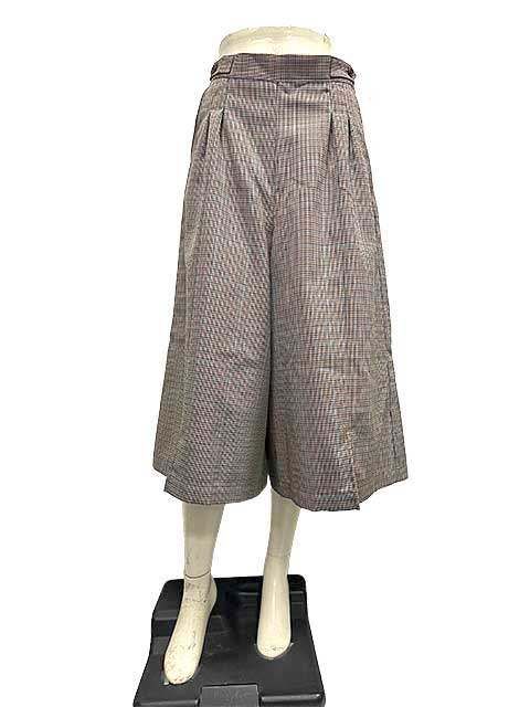 ♥ 新古品 ZUCCa ズッカ パンツ ９分丈パンツ タータンチェック柄 日本製 Mサイズ 定価36300円＿S02＿セルモアから ＿s-0226-r02