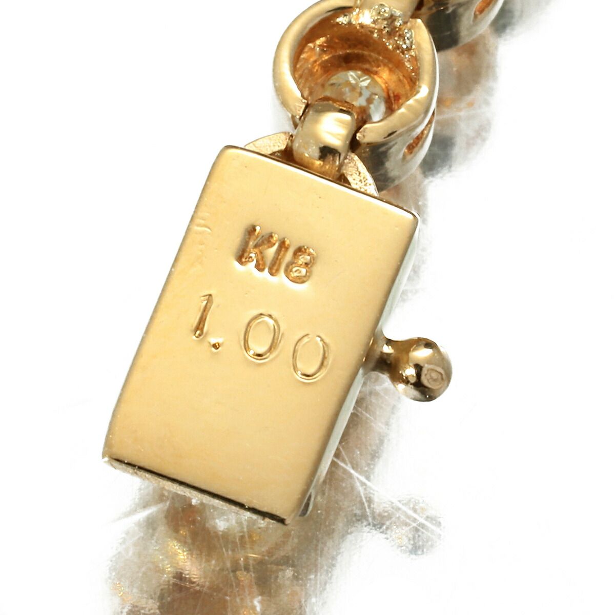 テニスブレスレット ダイヤモンド 1ct K18 中古 プレラブド 返品