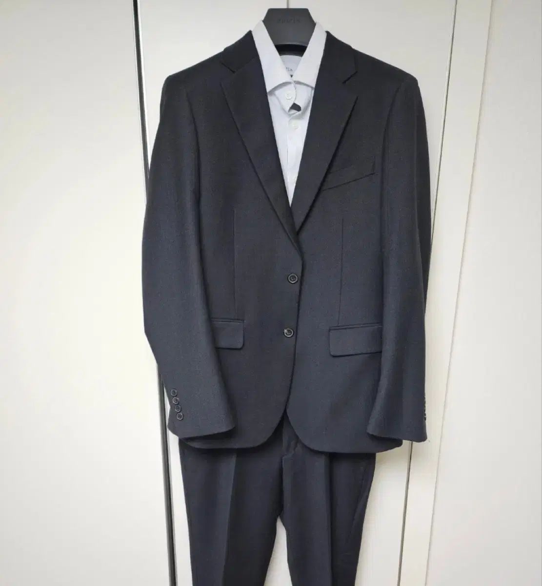 GIORDANO ジョルダーノ スーツ セットアップ ジーン グレイ ブラック付き 100