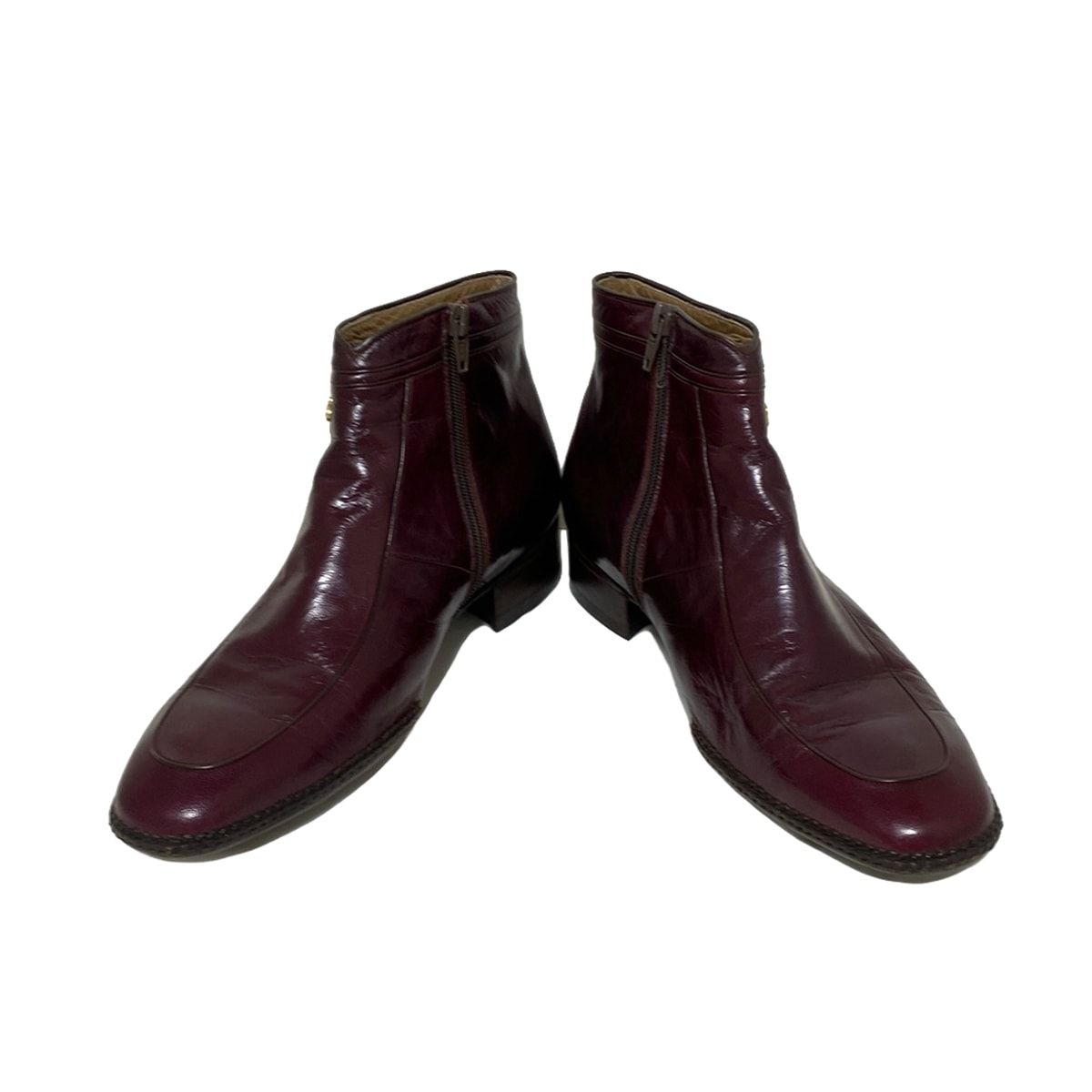 Christian Dior MONSIEUR クリスチャンディオールムッシュ ショートブーツ 42 レディース - ボルドー レザー