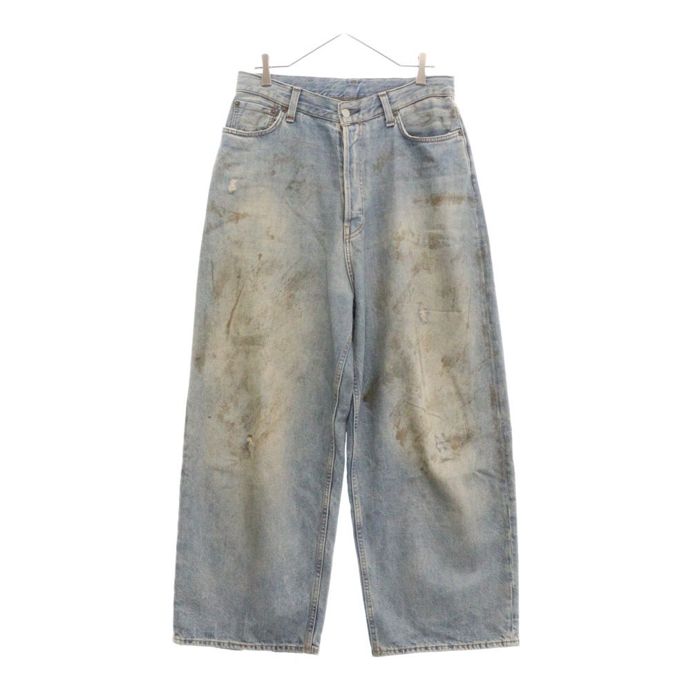 Acne Studios (アクネ ストゥディオズ) Super Baggy Fit Jean ヴィンテージ加工 スーパーバギーフィットジーンズ ワイドシルエットデニムパンツ インディゴ FN-UX-5PKT000078‐C00054
