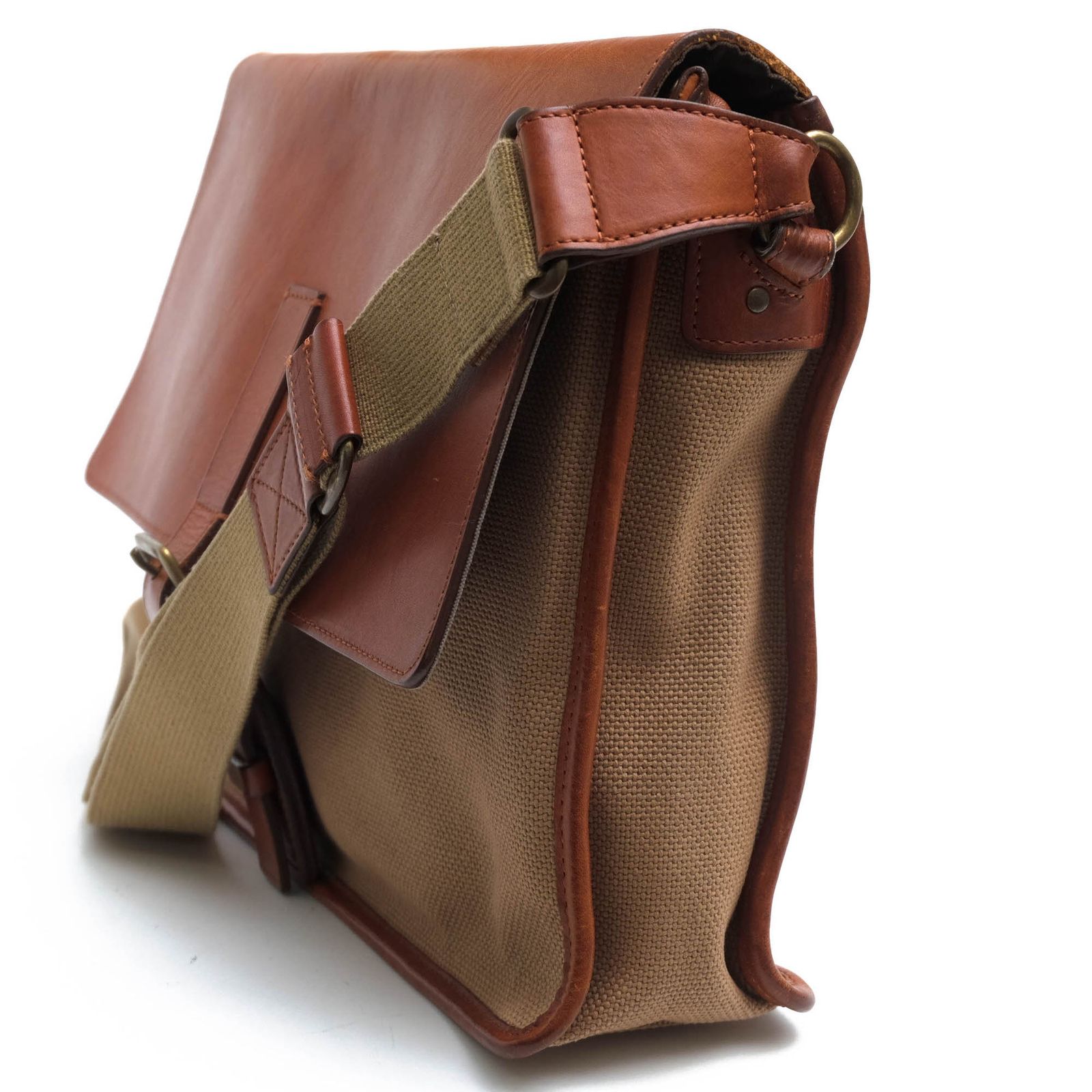 ✨良品✨土屋鞄　レザー×キャンバス 2way ショルダーバッグ　カーキ 2WAYショルダーバッグ/薄カーキ（倉敷帆布+栃木レザー使用） | nonos