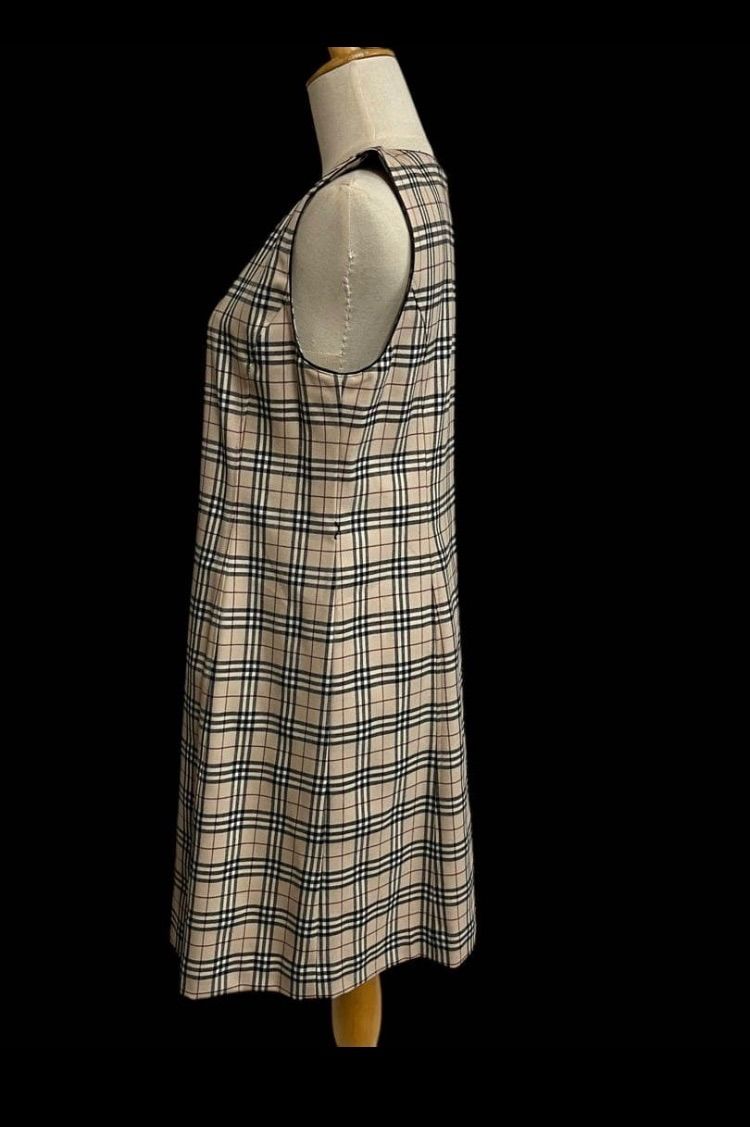 BUEBERRY LONDON ノバチェック柄 ノースリーブワンピース 160A