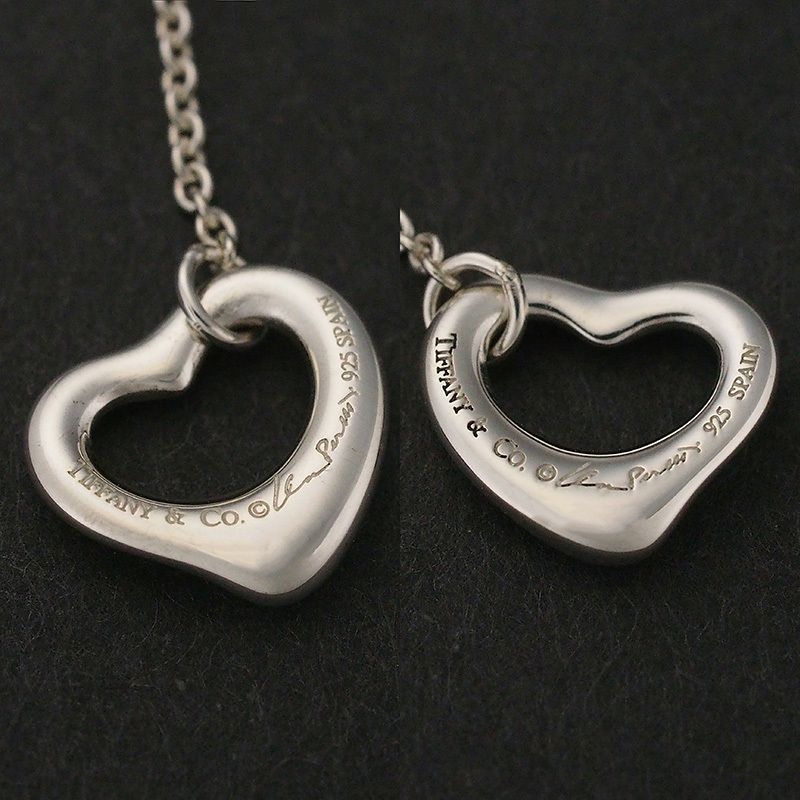 ティファニー オープン ハート ドロップ ピアス シルバー ティファニー