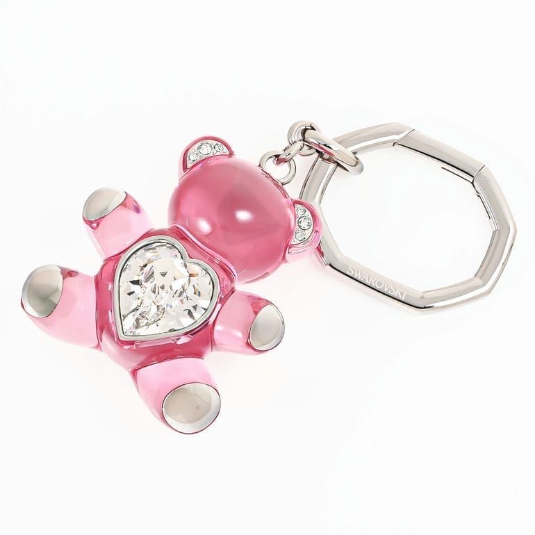 スワロフスキー SWAROVSKI キーリング キーホルダー Teddy テディ クマ 熊 ベア レディース ピンク 5735365 バッグチャーム