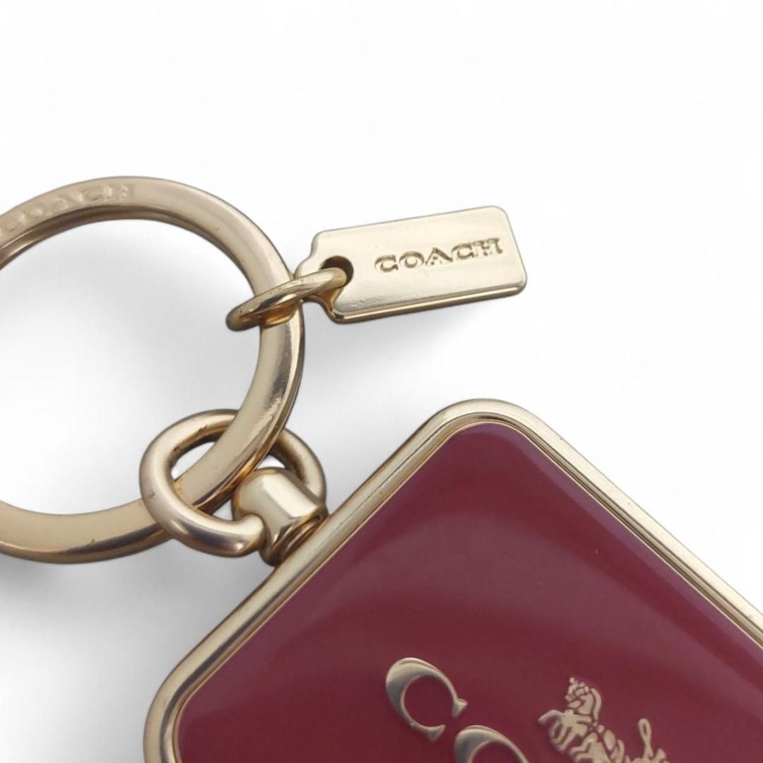 美品 COACH コーチ キーホルダー キーリング チャーム バッグ