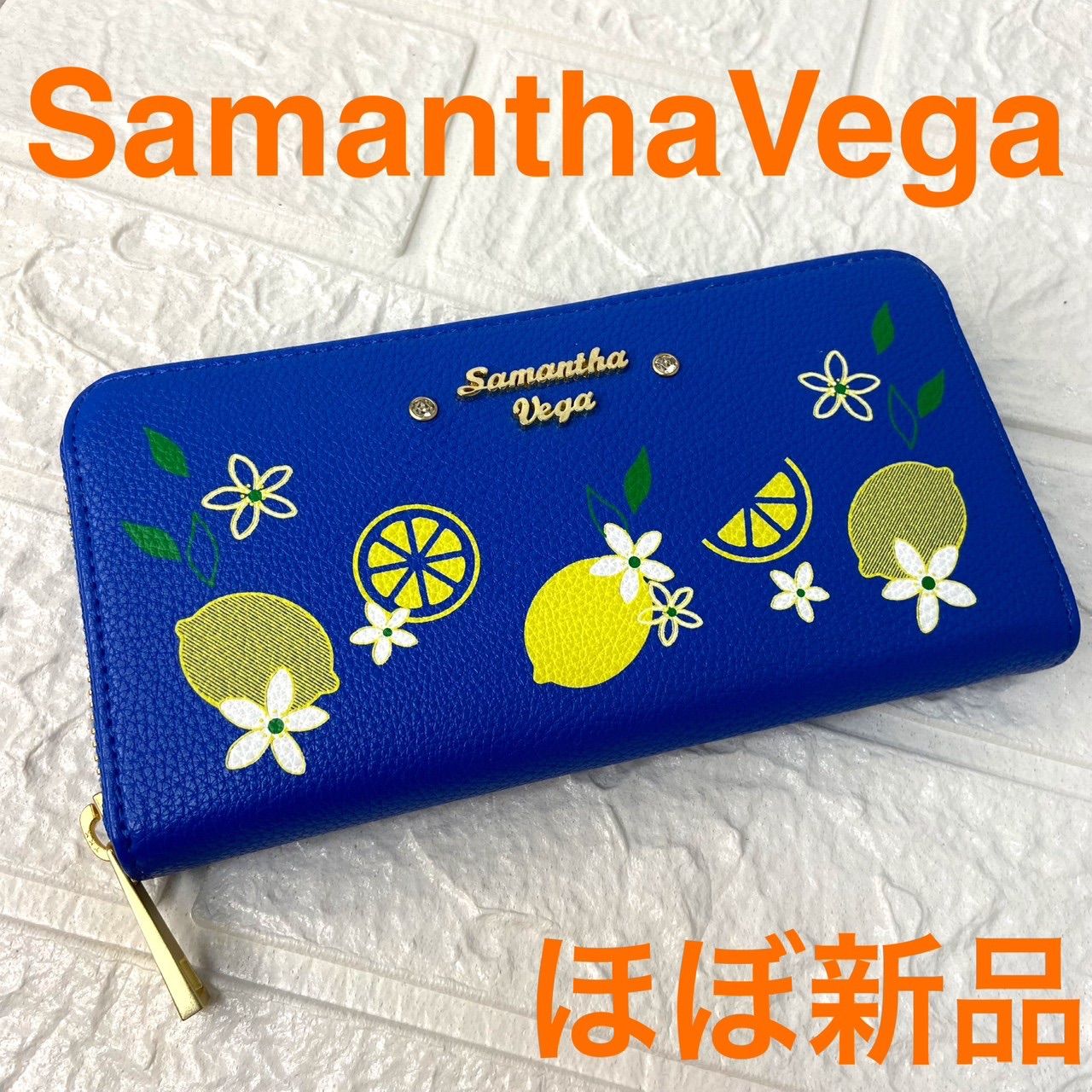 ほぼ新品❣️SamanthaVegaサマンサヴェガ長財布レディースレザーブルー青ラウンドファスナーノアーズNOAH'S - メルカリ